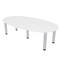 Skutchi Designs 45.25 in W, 84 in L, 29 in H, Engineered Wood Top, White HAR-BOVL-46X84-PT-09 - alternate 1